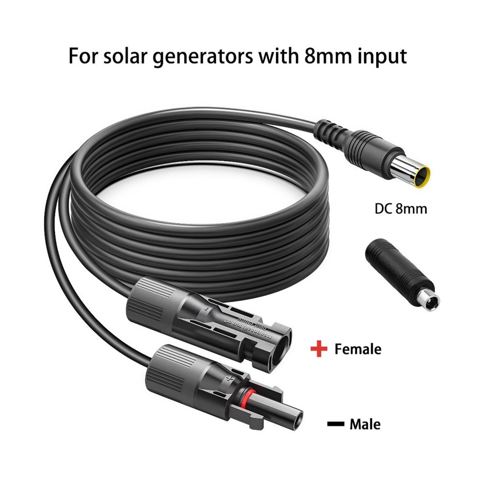 16.5FT Solar Cable with Panel Connector For EF ECOFLOW,Renogy Power Station