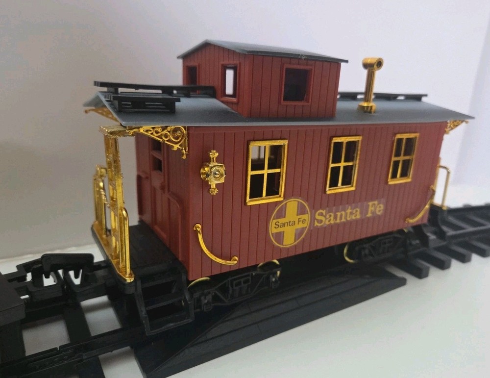 Vintage 1989 New Bright Gold Rush Express Train Set Complete Working