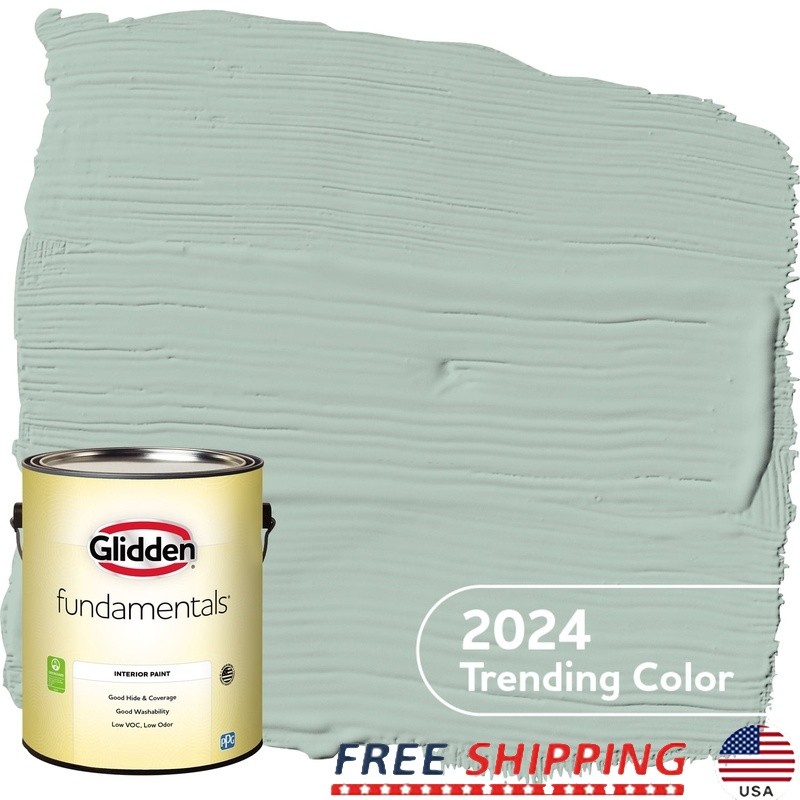 Low Odor Washable Interior Paint Eggshell Finish Good Coverage Walls 1 Gallon US