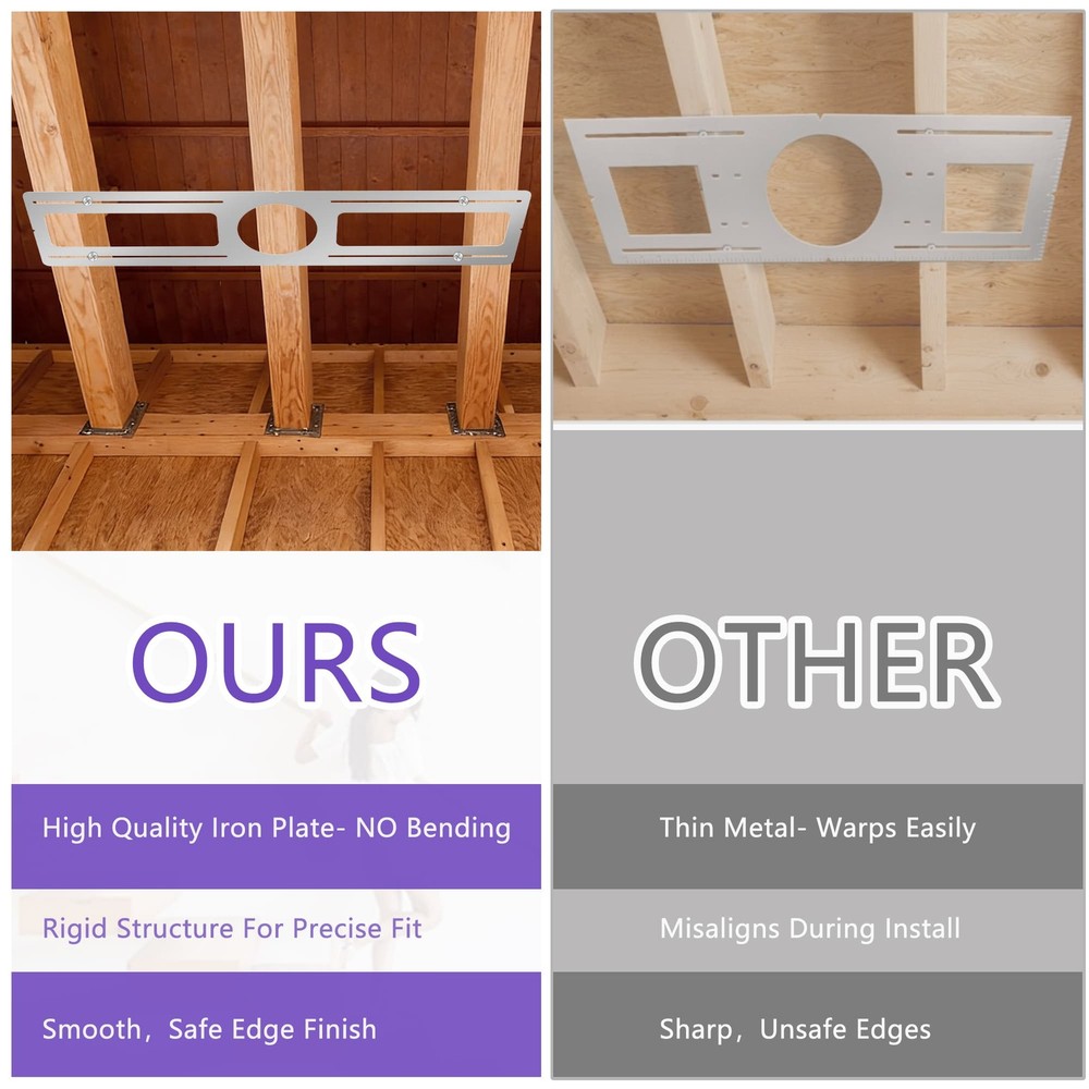 Lot 26" Panel Light Mounting Base Plate, 6/24/48/72 Pack Silver