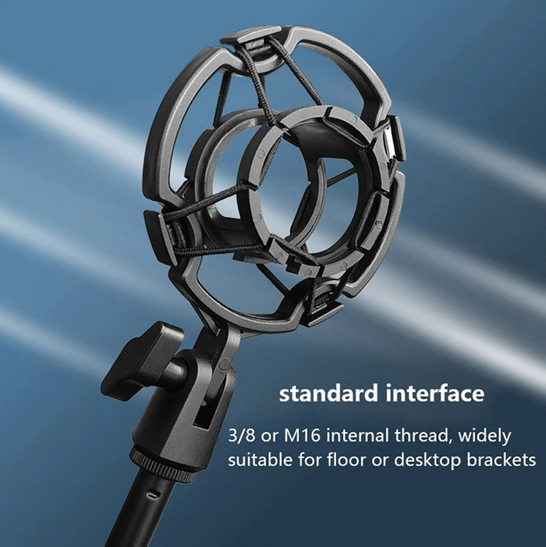 Condenser Microphone Shock Mount Holder 42-46mm Anti Vibration Studio Clip