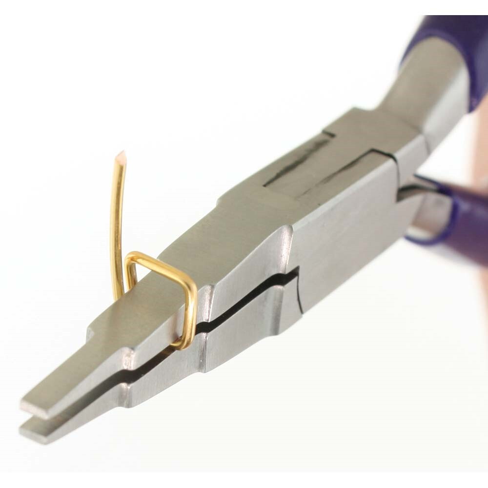 Pliers, BeadSmith 3-Step Flat Nose Pliers to Create Deep U Shaped Bends & More