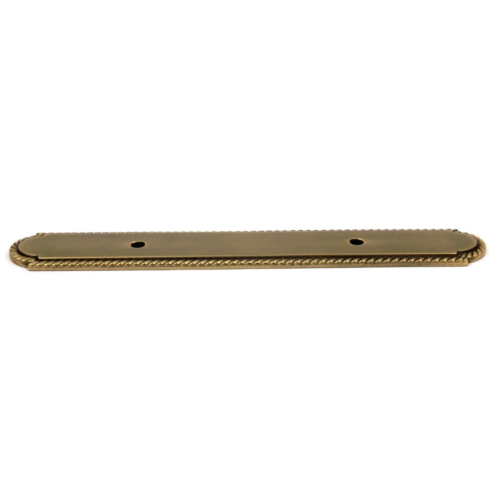 Belwith Sherwood Antique Solid Brass 3"cc Cabinet Handle Pull Backplates P109