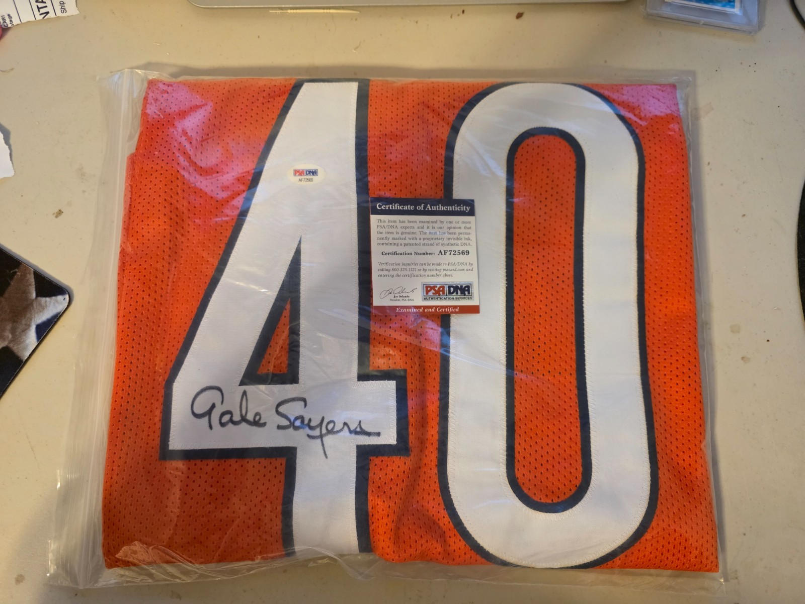 FOOTBALL SIGNED JERSEYS WHOLESALE LOT (20) COA'S FROM JSA, PSA OR BECKETT, DEION