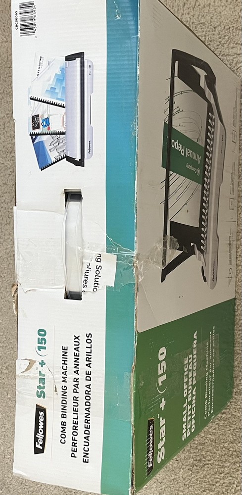 Fellowes Star+ 150 Manual Punch & Comb Binding Machine CRC 50065