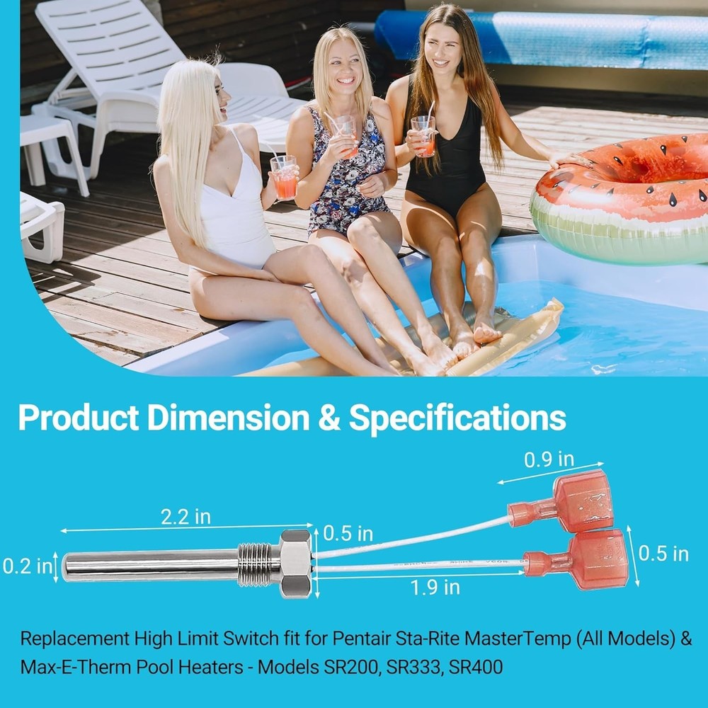 High-Quality Replacement Flue Sensor for Pentair MasterTemp & Sta-Rite Heaters