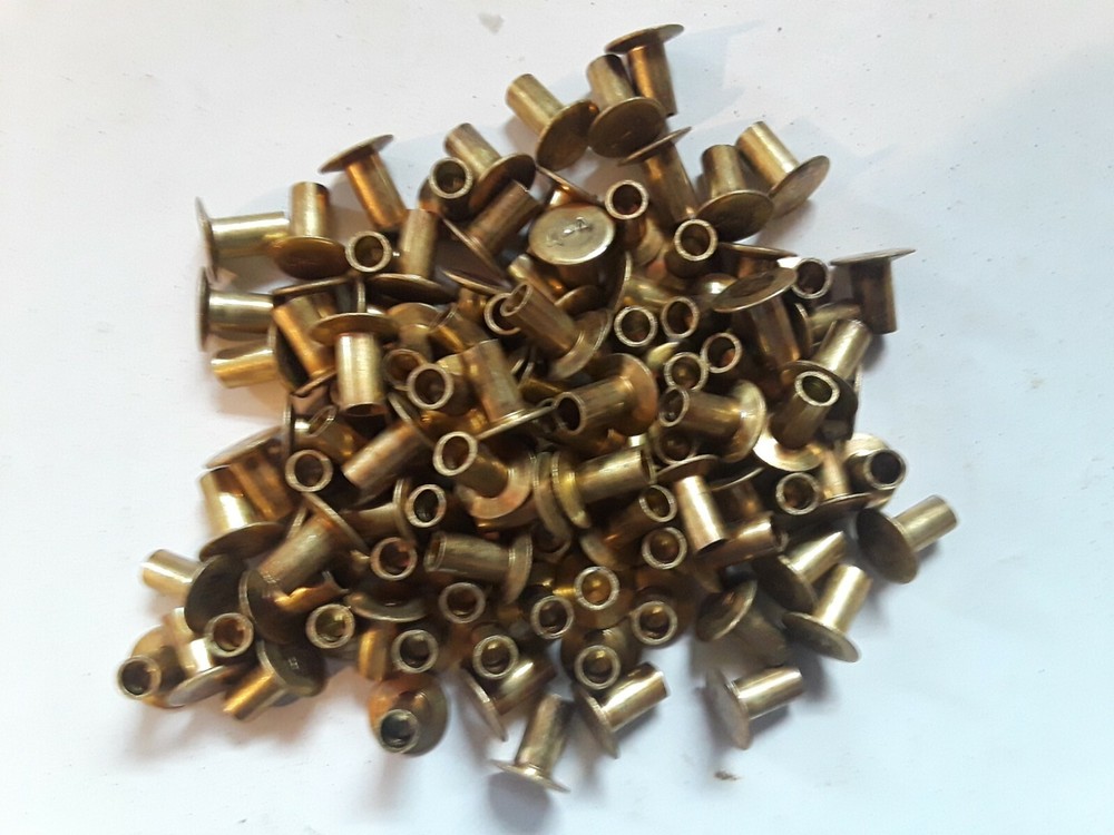 100 ~ 4-4 Pure Brass Brake / Clutch Rivets
