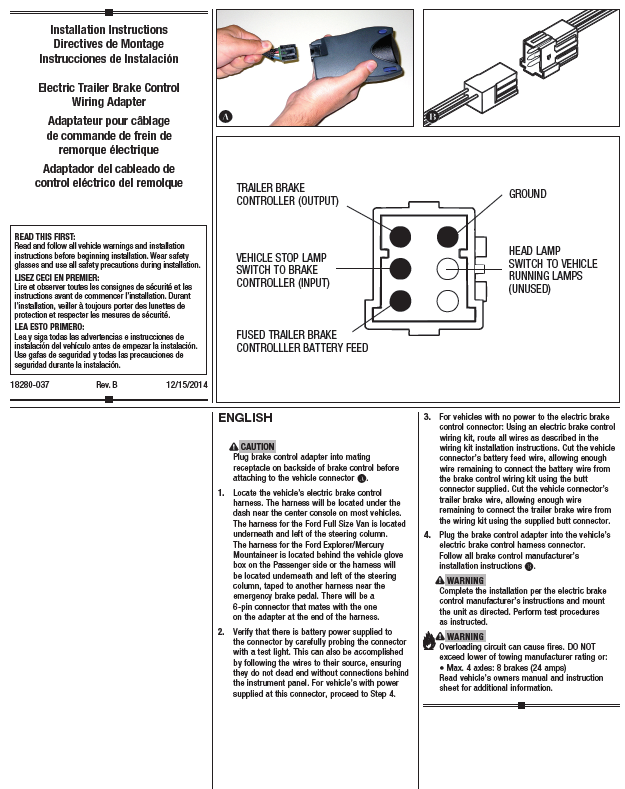 Reese POD Trailer Brake Control for 94-08 Ford F-150 w/ Plug Play Wiring Module