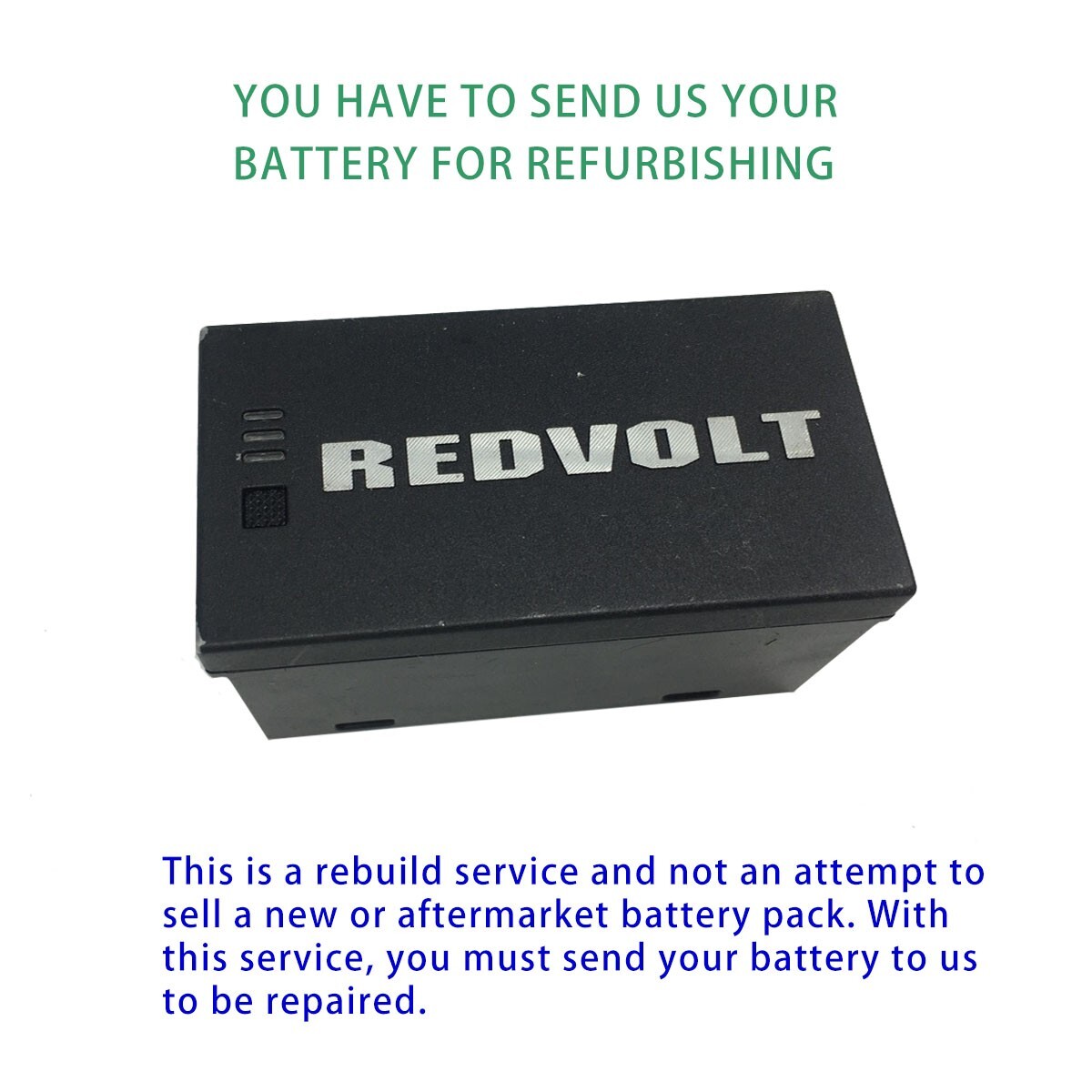 Battery rebuild for RED DIGITAL CINEMA REDVOLT 740-0020 14.8V 2500mah