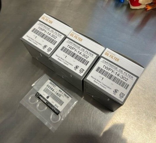 Mazda CX9 ,CX-30, CX-5, 6, 3, CX-50 Turbo Pack of 3 Oil Filters and Washers