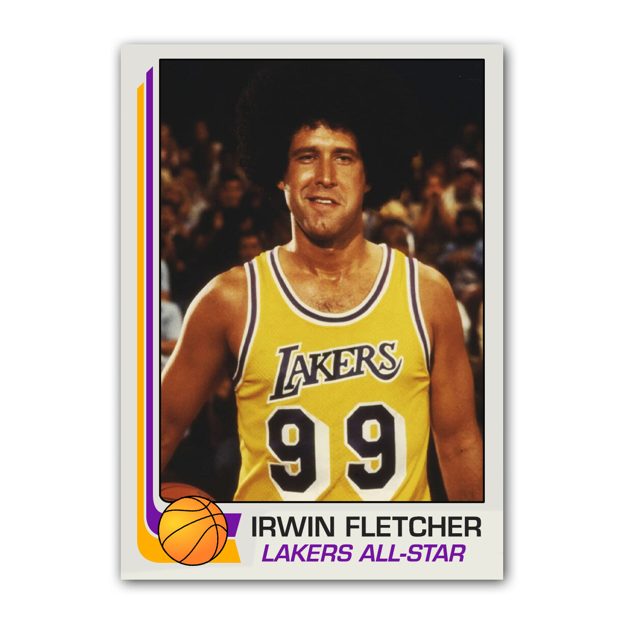 Fletch Irwin Fletcher Basketball Trading Card Reprint Chevy Chase Lakers
