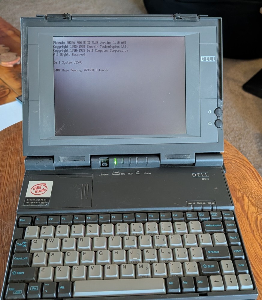 Dell 325NC Laptop, Case & Power Supply.