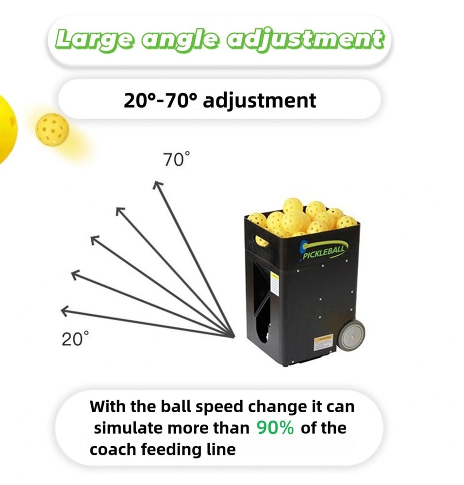 Portable Pickleball Machine -Swing,Spin Multiple Serve Modes Pickleball Trainer