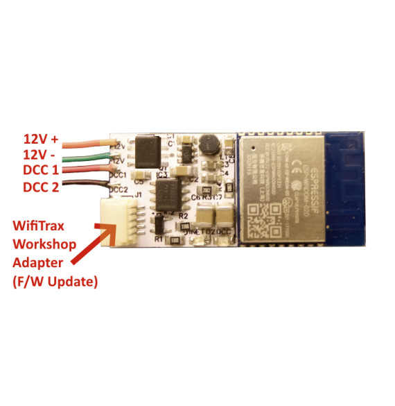 WifiTrax ~ Wi-Fi/DCC Locomotive Interface Module ~ WDMI-32