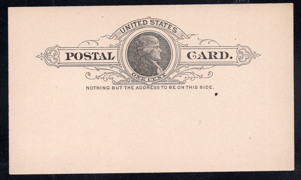 U.S. #UX9 1c Jefferson Mint Postal Card