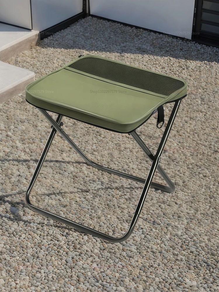 Portable Foldable Camping Stool Lightweight Compact Chair Backpack Outdoor