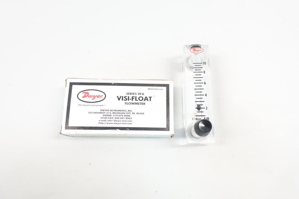 Dwyer VFA-24-SSV Variable Area Flow Meter 0-10lpm