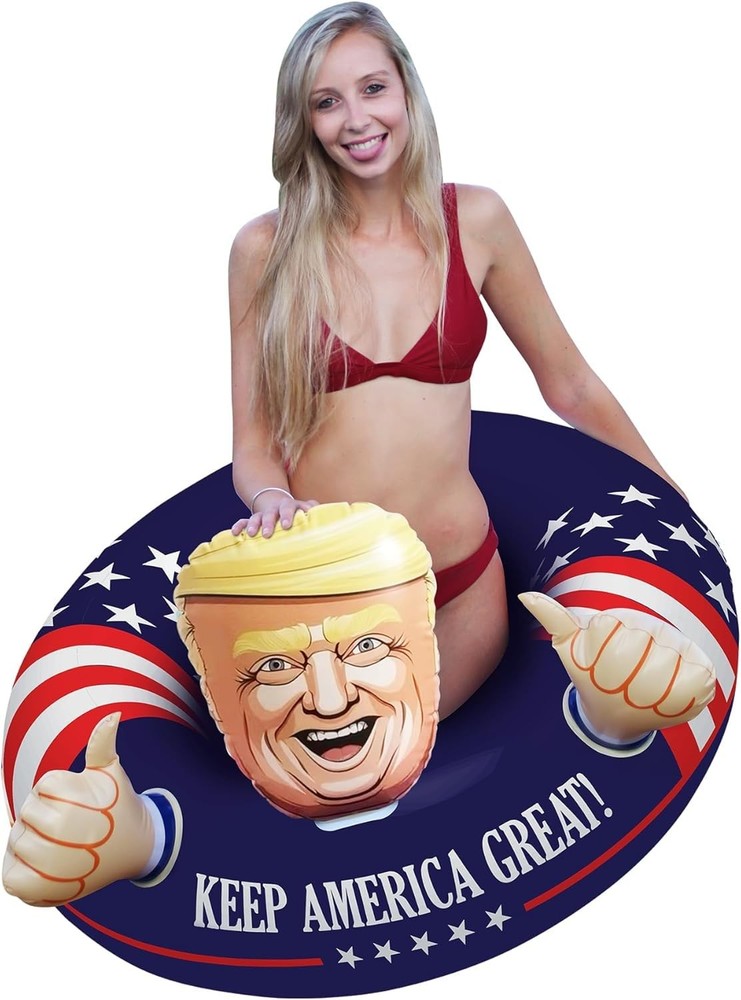 Inflatable Pool Float American Pool Float for Summer Pool Party - Parent