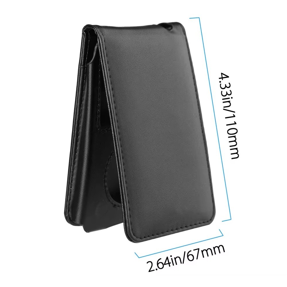 Black Folding Leather Protective Case for Apple iPod Classic 80gb/120gb/160gb
