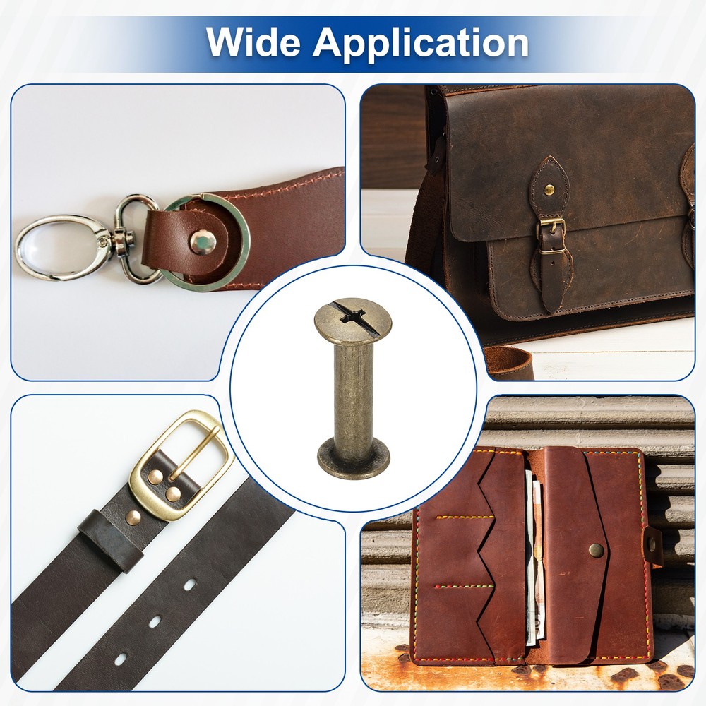 25set Phillips Chicago Screw M5x20mm Binding Post Screw, Bronze