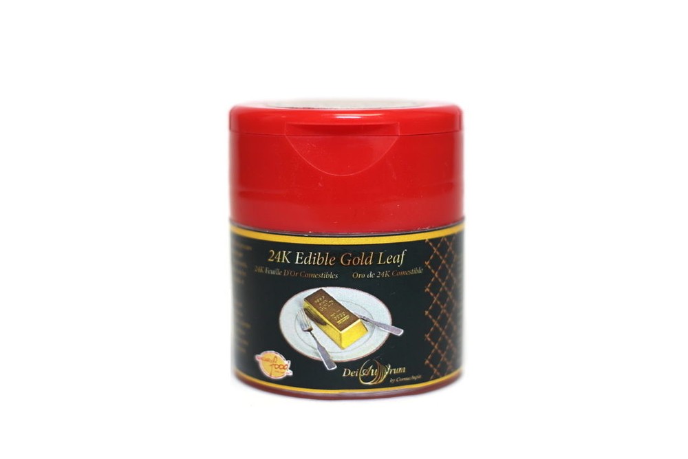 24K Edible Gold Leaf Powder, Shaker, 1g