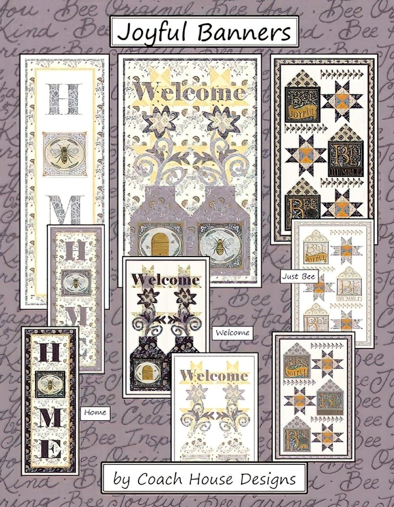 Joyful Banners Pattern by Coach House Designs