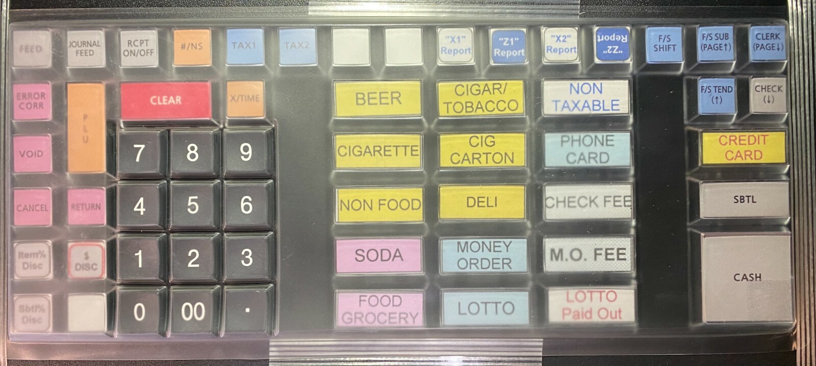 SAM4s SPS-520 RT, ER-5240M, HK-7200*7240 Raised Keyboard Wet Cover Silicone Skin