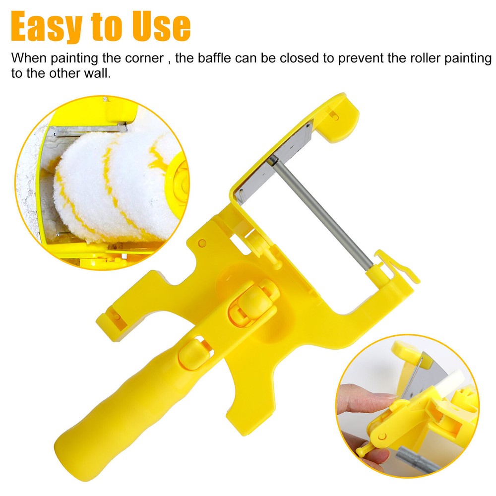 Multifunctional Clean-Cut Paint Edger Roller Brush for Room Wall Corner Ceiling