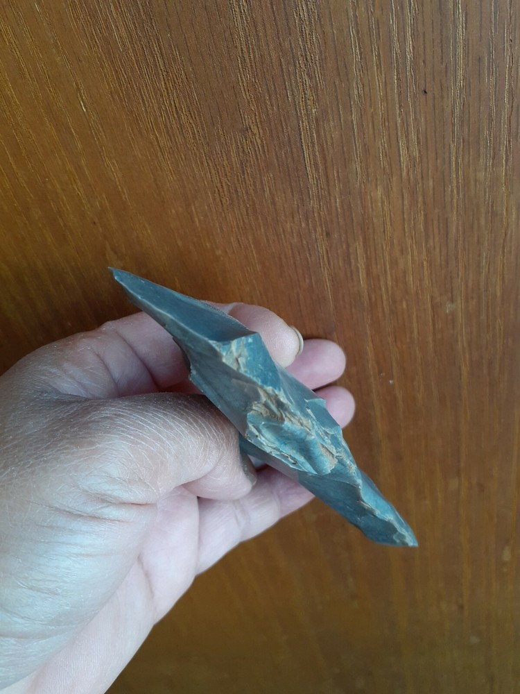 3.75" Native American Indian Sharp Flint Broken Flint Knife #B41