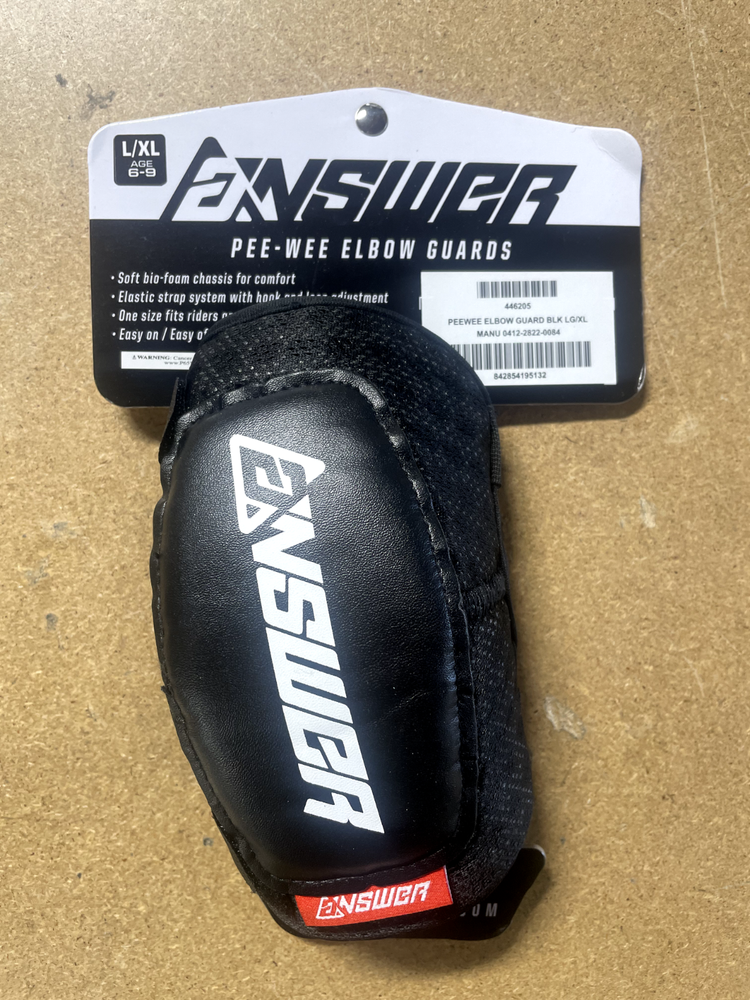Answer Pee-Wee Youth Elbow Guards 446205 Large/X-Large