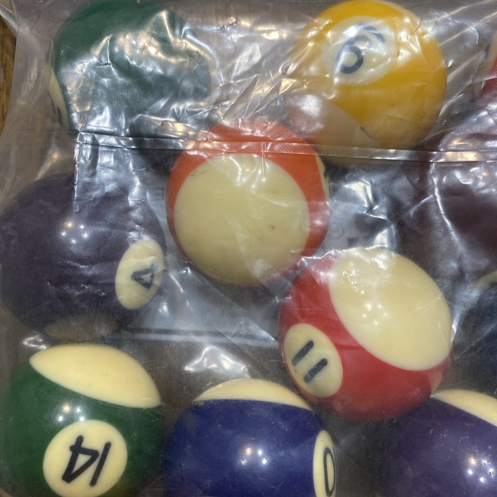 Mini Billiards Pool Ball’s - * Missing The 8 Ball *
