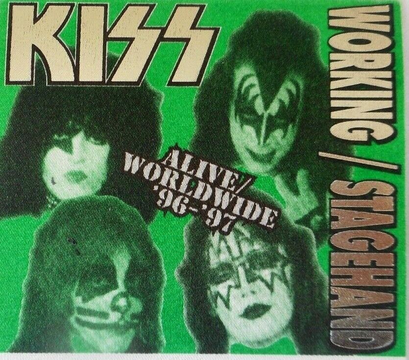 Kiss Reunion Tour Alive World Wide 1996 /1997 Working Stagehand Pass