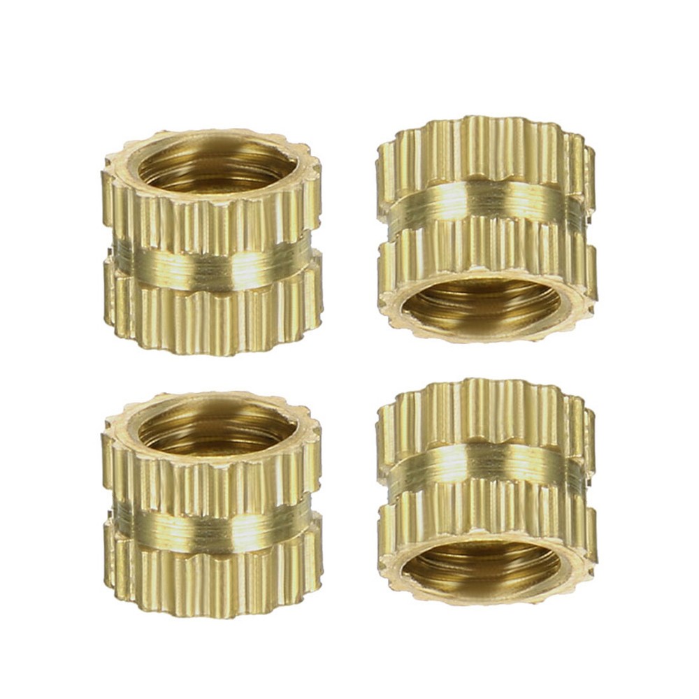 100pcs M4x0.7 Insert Embedment Nut,FOR 3D Printer,Female Brass Knurled Threaded