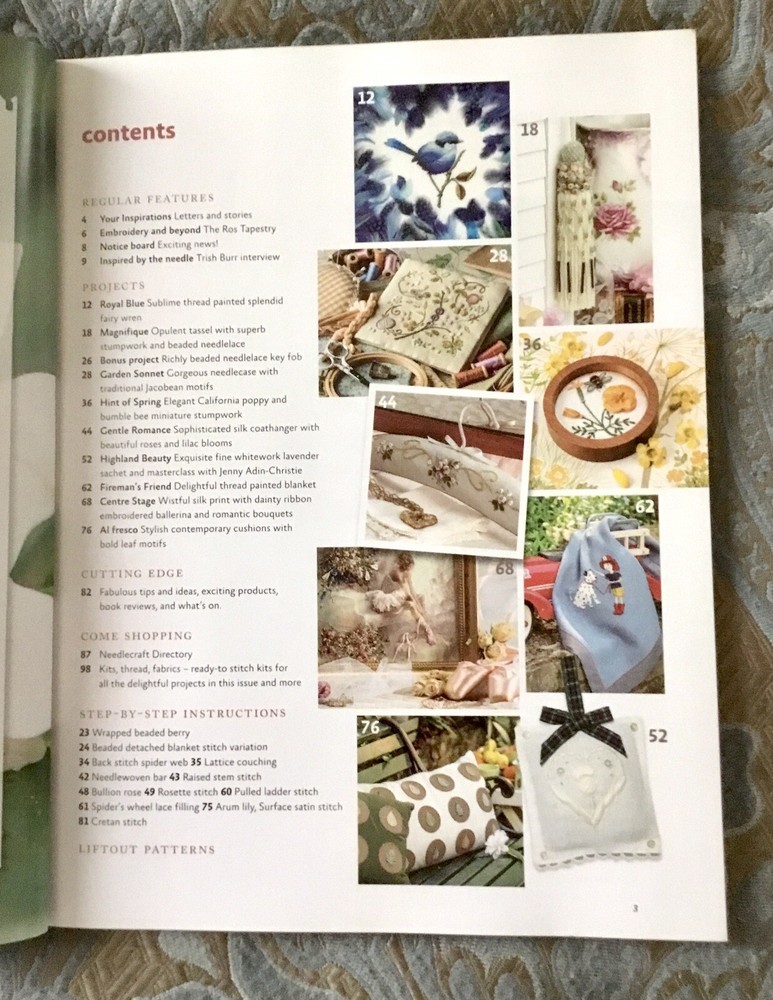 Inspirations Australian Embroidery Magazine #77 / 2013 - Pull Out Pattern Sheet