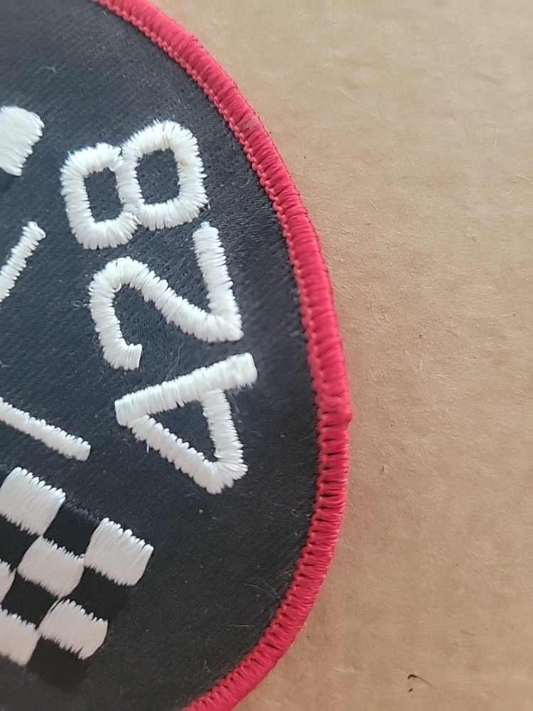 Vintage 428 Checkered Flag Patch 4" X 3"