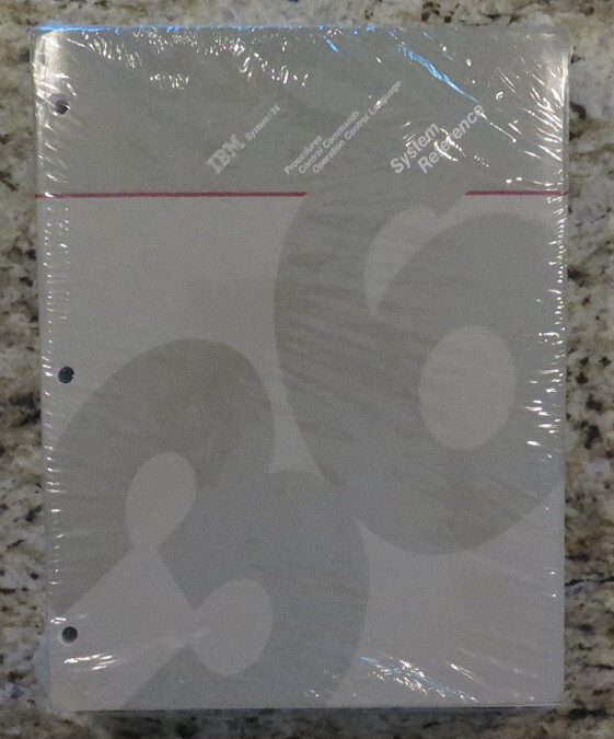 IBM System / 36 Procedures Control Commands OCL System Reference Mint Condition!