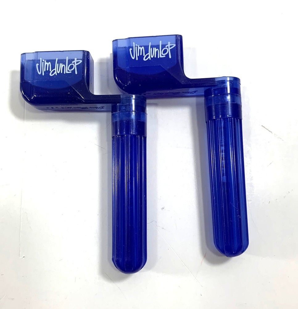 Dunlop Guitar String Winder 2-Pack Easy To Wind Pulls Bridge Pins Gel Blue
