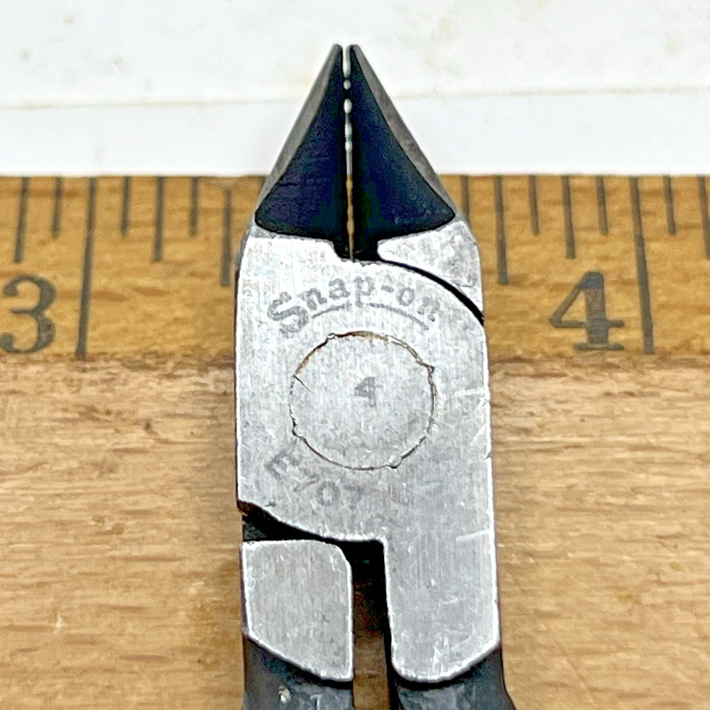 Snap-on E-707 Mini Precision Diagonal Electronic Flush Wire Cutters Pliers (USA)