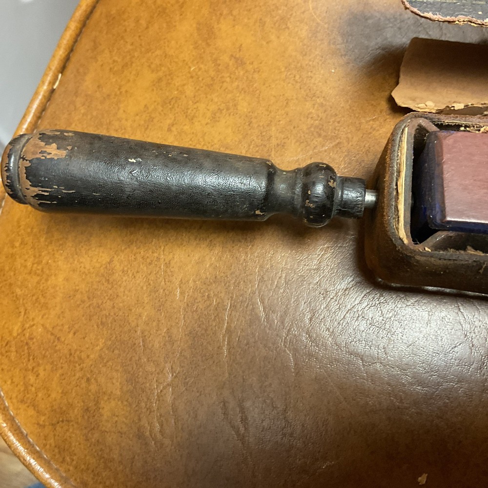Vintage Combination Razor Strop. With Box