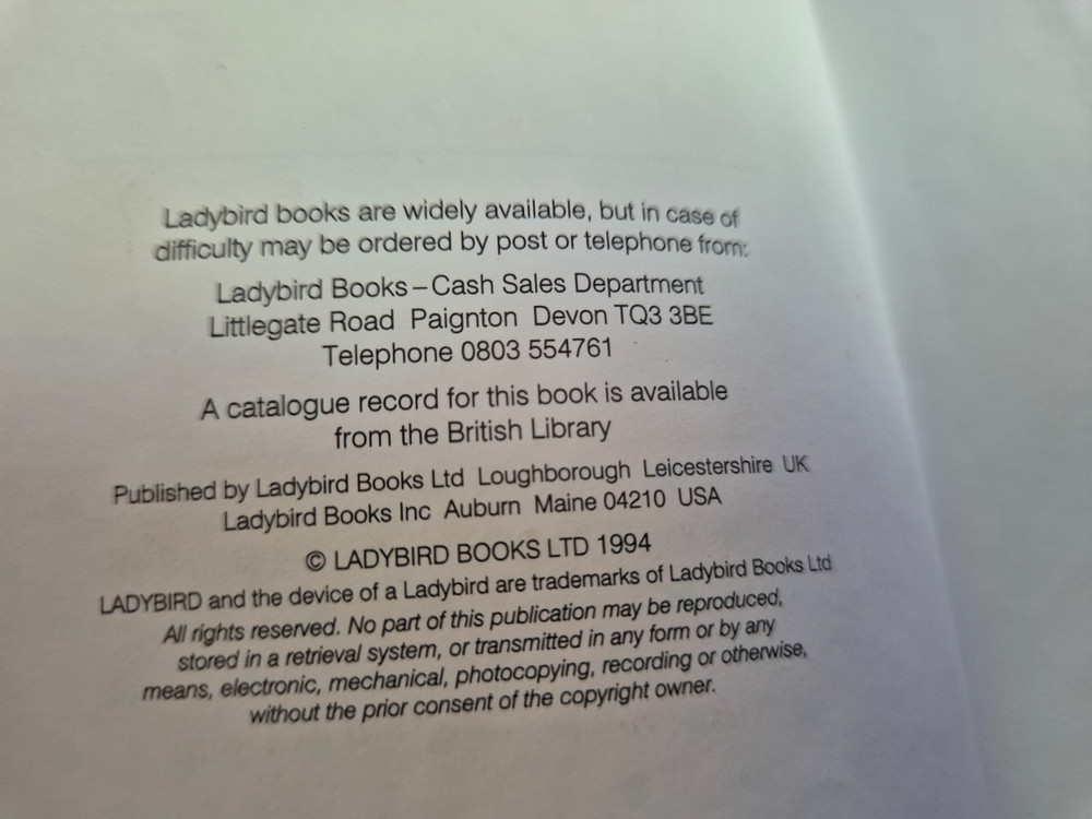 Ladybird The Enormous Turnip 1994 Edition