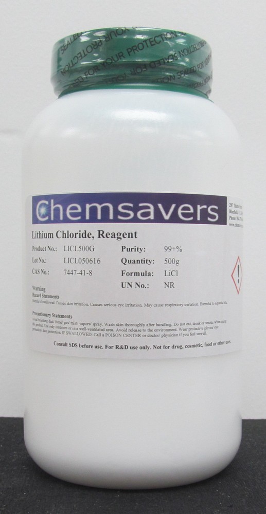 Lithium Chloride, Reagent, 99+%, 500g