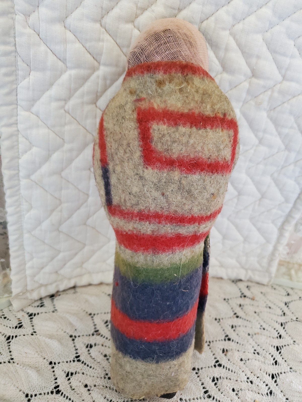 10" Early Mary Frances Woods Native American Indian Skookum Doll 1910-1920s