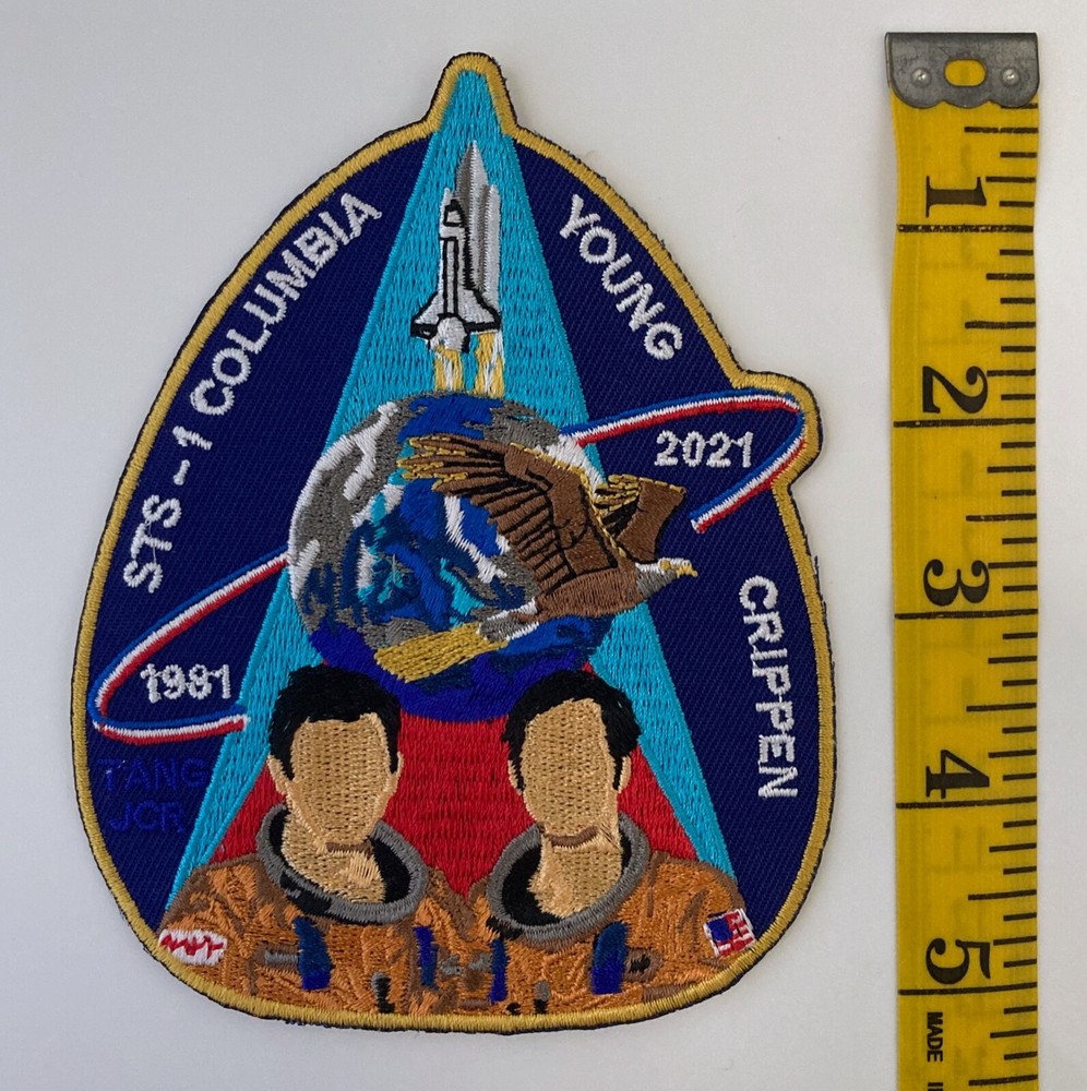 STS-1 Space Shuttle 40th Anniversary (2021) Commemorative Embroidered Patch