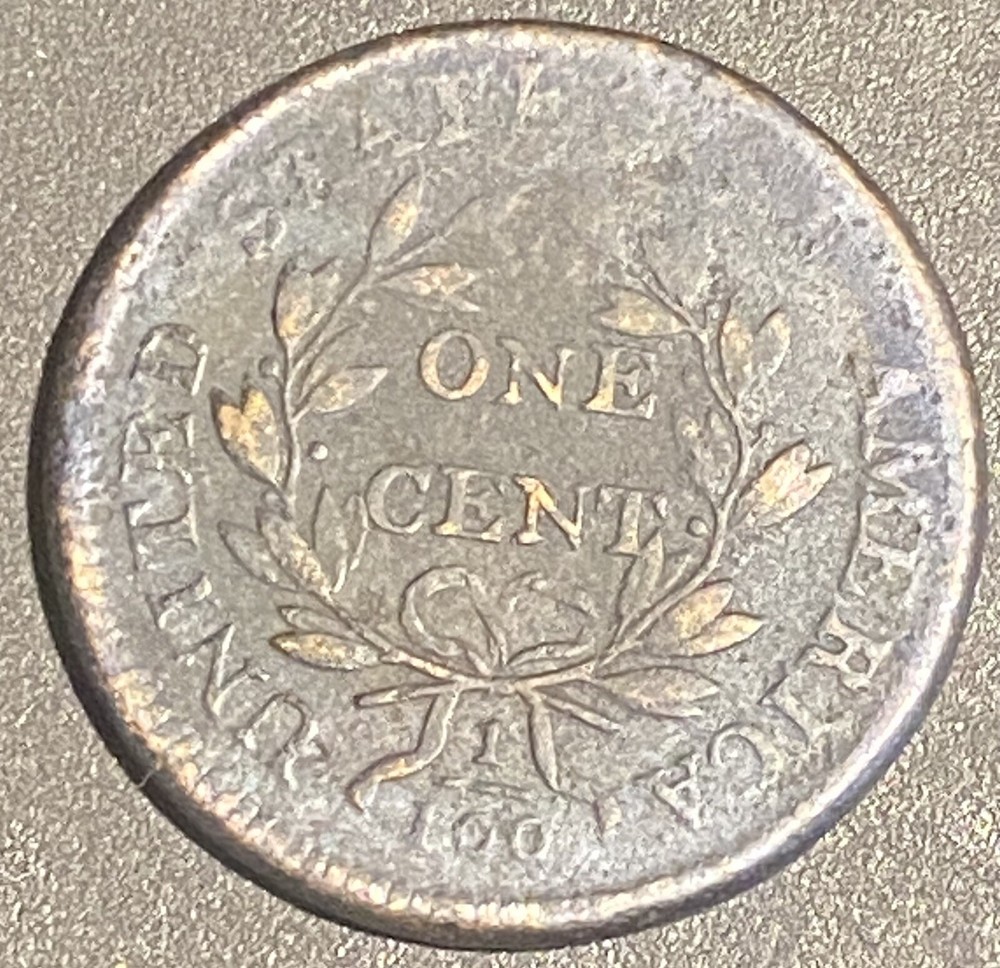 1807 DRAPED BUST LARGE CENT 7/6 w Casing