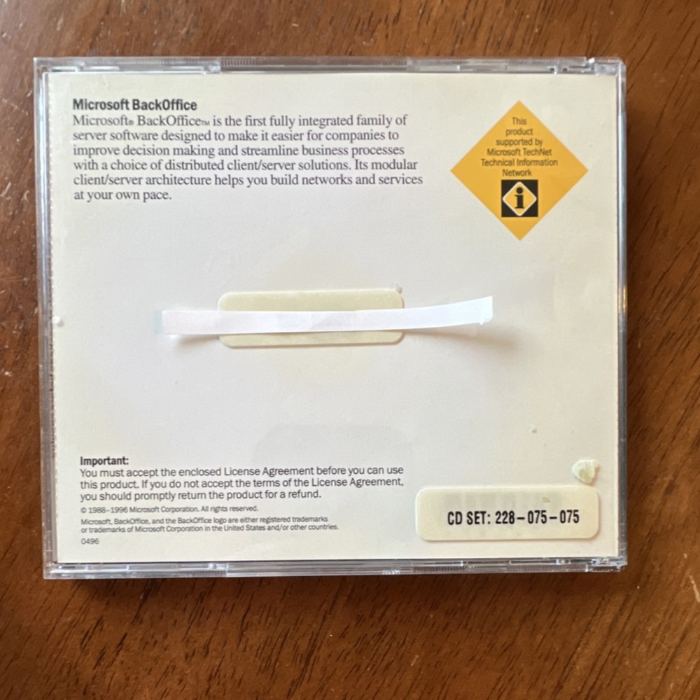 Microsoft SQL Server Version 6.5 with Service Pack 3 CD English Database Mgmt