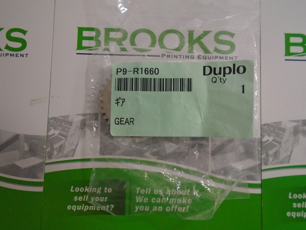 Duplo Gear, Part #P9-R1660