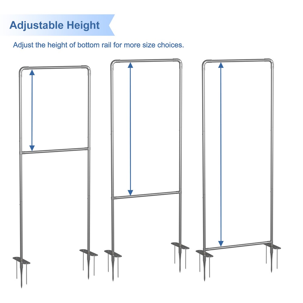 4' Aluminum Banner Stand Heavy-Duty Step and Repeat Backdrop Adjustable Display