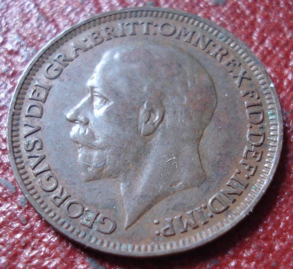 1929 BRITISH FARTHING IN VG-FINE CONDITION
