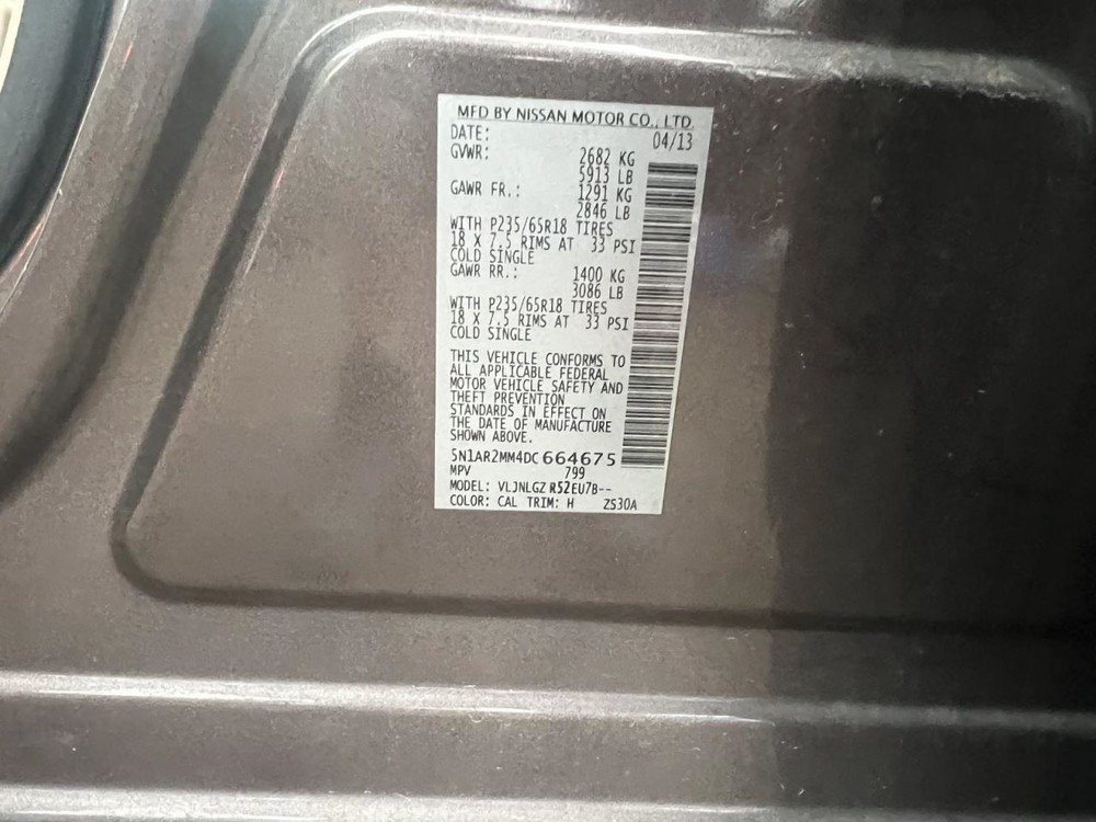 Engine ECM Electronic Control Module 3.5L 6 Cylinder Fits 13 PATHFINDER 200356