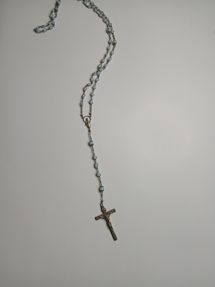 vintage iridescent rosary